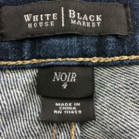 White House Black Market Womens Jeans Ankle Noir 4 - Picture 7 of 8